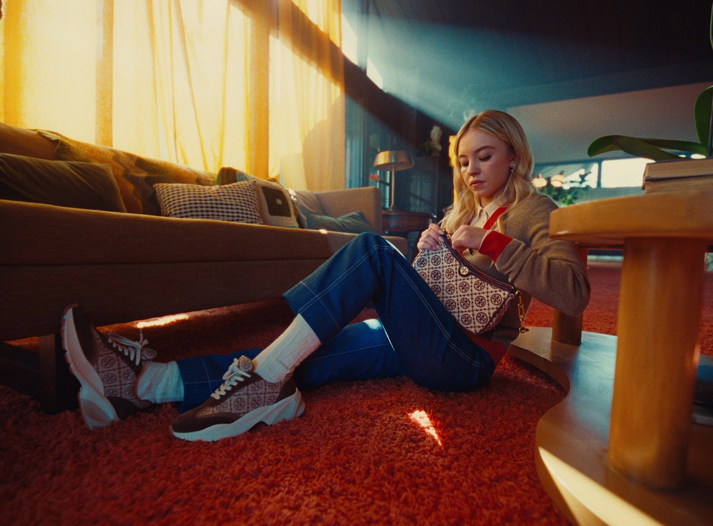 Still from Tory Burch x Sydney Sweeney